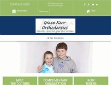 Tablet Screenshot of drgracekerr.com